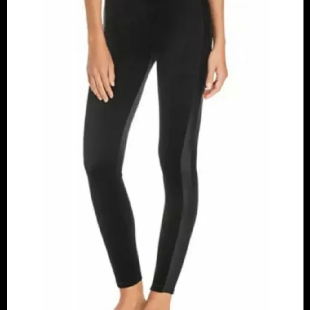 Commando Large Black Velvet Leggings